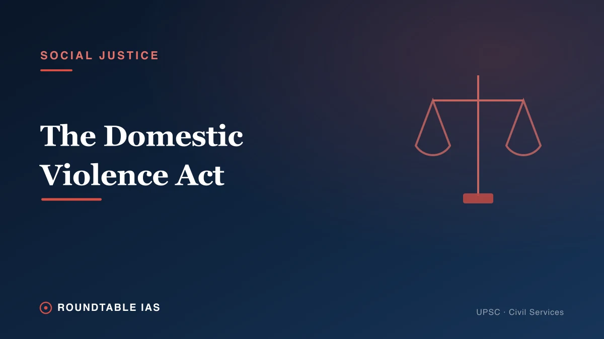 The Domestic Violence Act: Key Provisions for UPSC