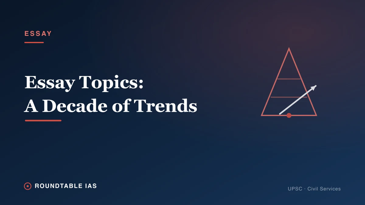 UPSC Essay PYQ: A Decade of Trends (2013-2026)