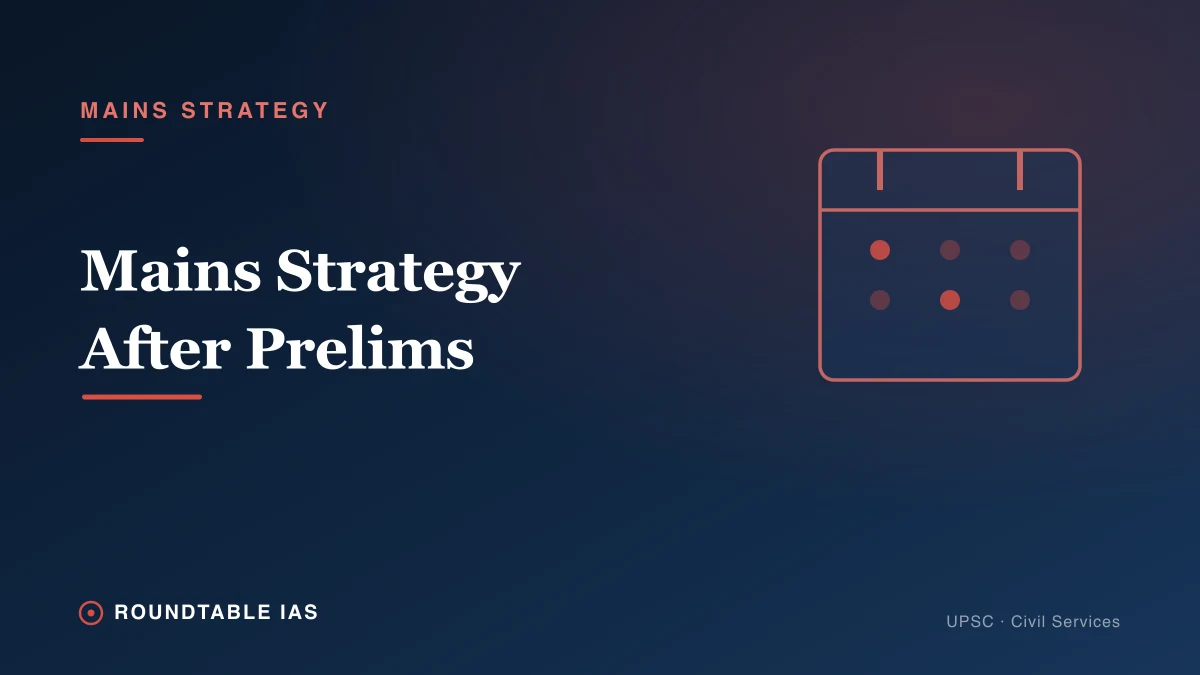 UPSC Mains Preparation Strategy After Prelims: Month Plan
