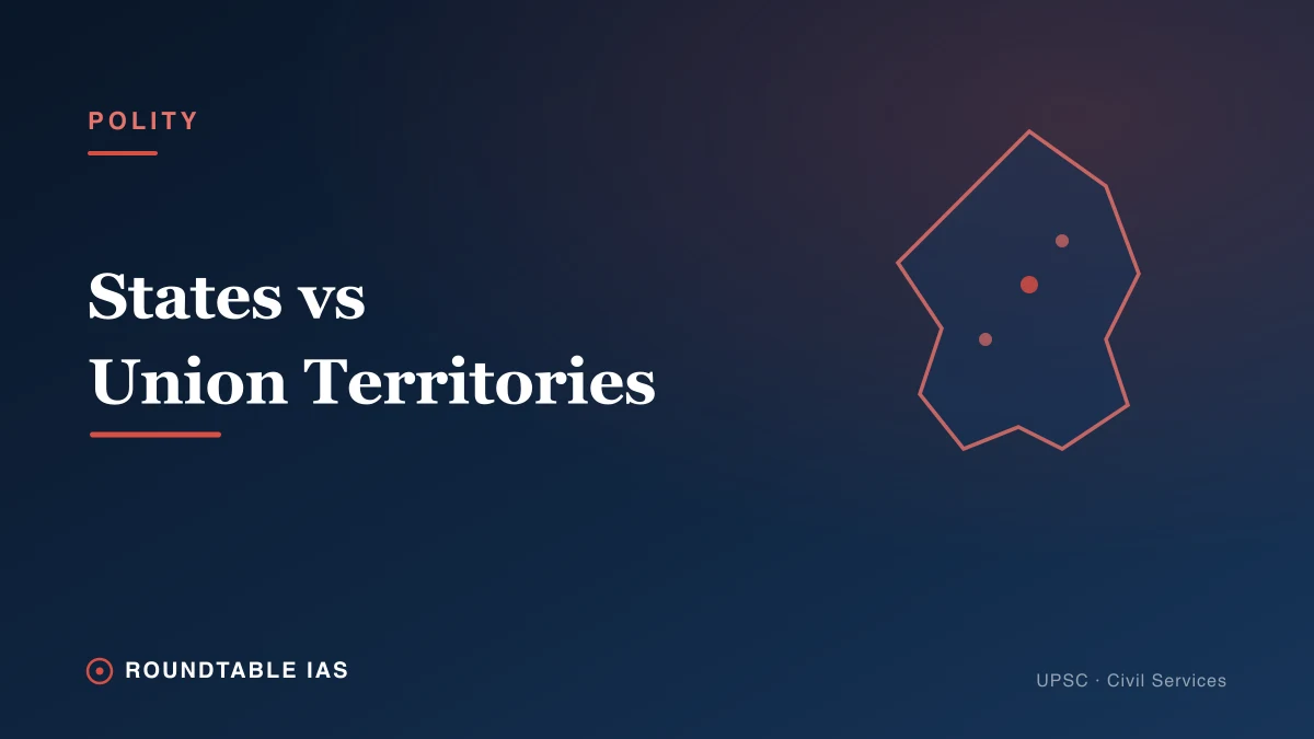 What Is a Union Territory? States vs UTs Explained